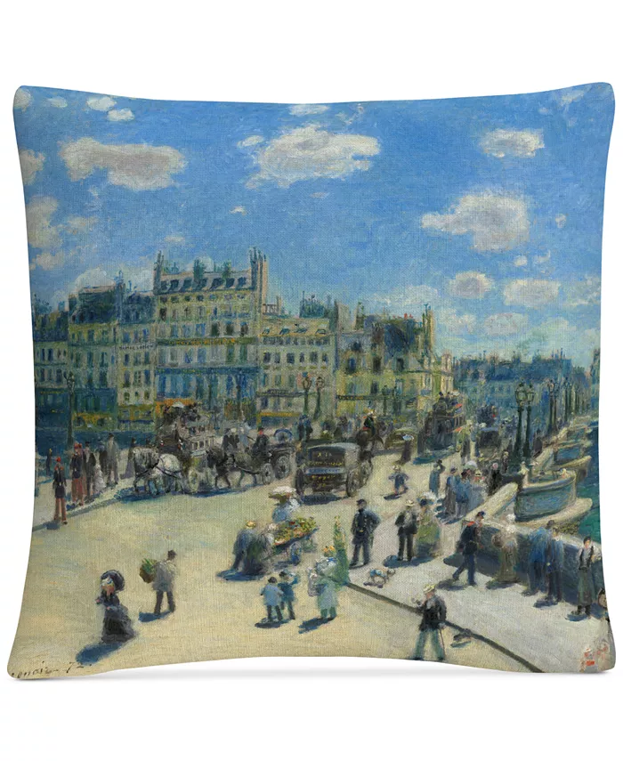 Baldwin Pierre Renoir Pont Neuf Paris 1872 Decorative Pillow， 16