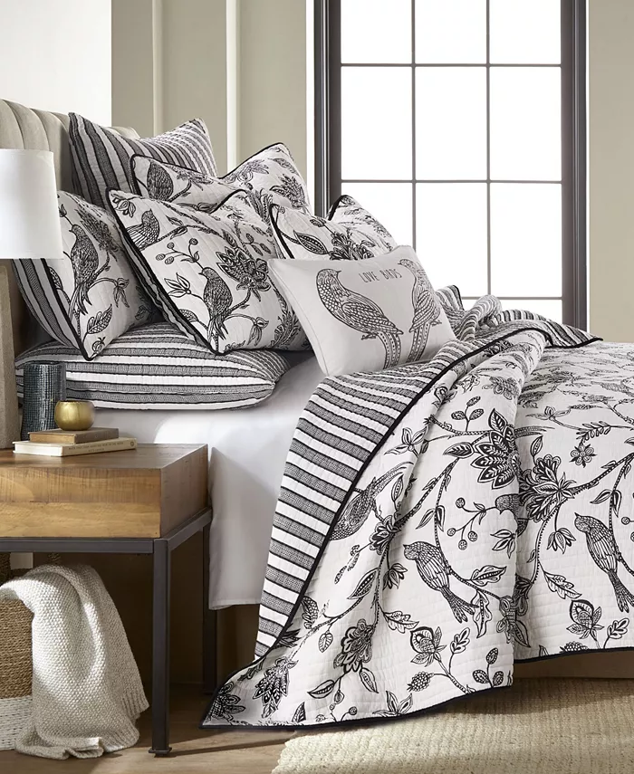 Levtex Tanzie Love Birds Decorative Pillow， 14