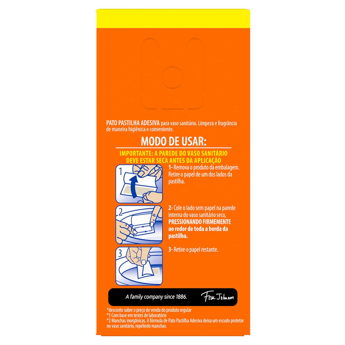 Detergente Sanitario Pastilha Adesiva Tropical Pato 3 Unidades