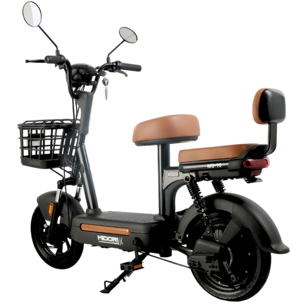 Bicicleta Elétrica Scooter Autopropelida com Alarme 500W 48V MD-10 Preta Midori