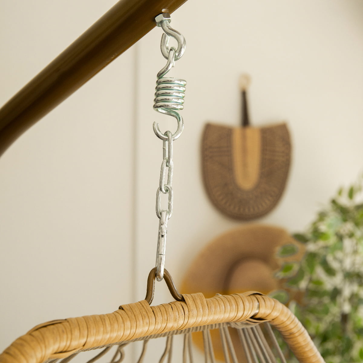 Barton Egg Chair Hammock Chair Basket Chair Hanging Swing Chair UV Resistant Cushion with Stand for Indoor Bedroom Outdoor Garden Backyard