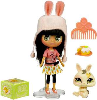 Littlest Pet Shop Blythe Loves Blythe's Sitters Bunny Duo Figure Set B2, 1955