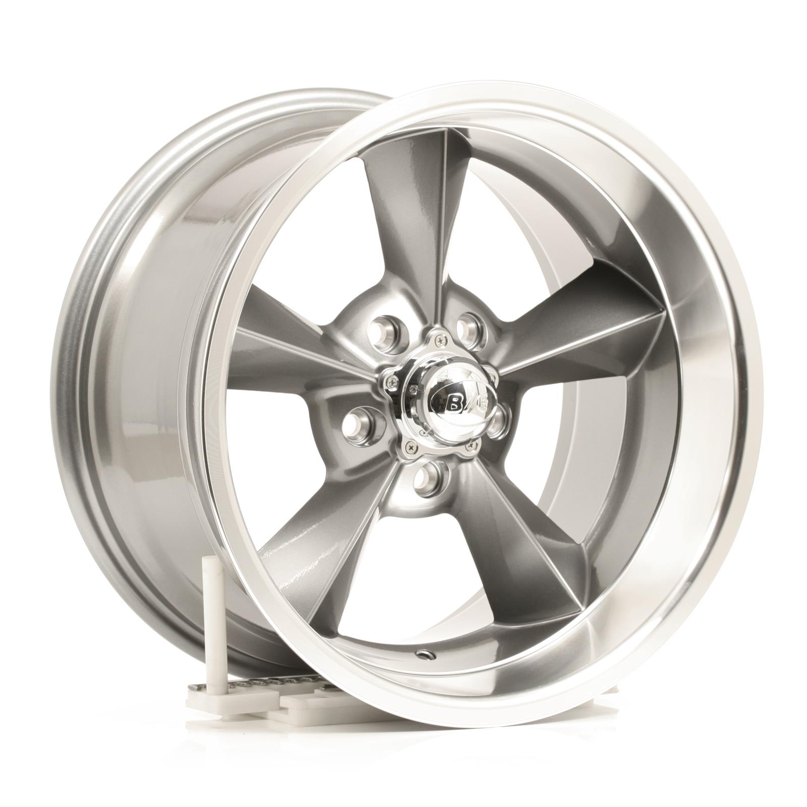 Voxx Wheel OS 795-5475-06 GML Voxx B/G Rod Works Old School Gunmetal Wheels with Machined Lip