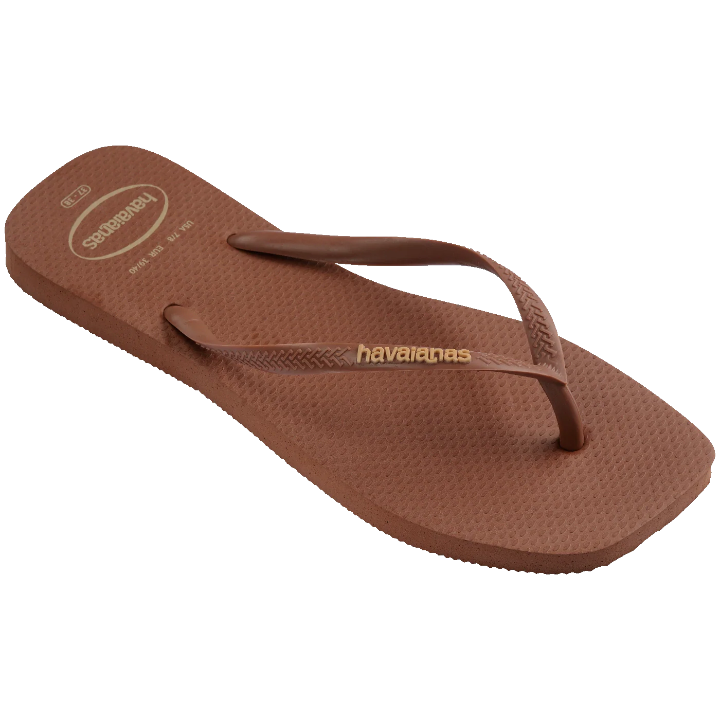 Chinelo Havaianas Slim Square Logo Pop Up