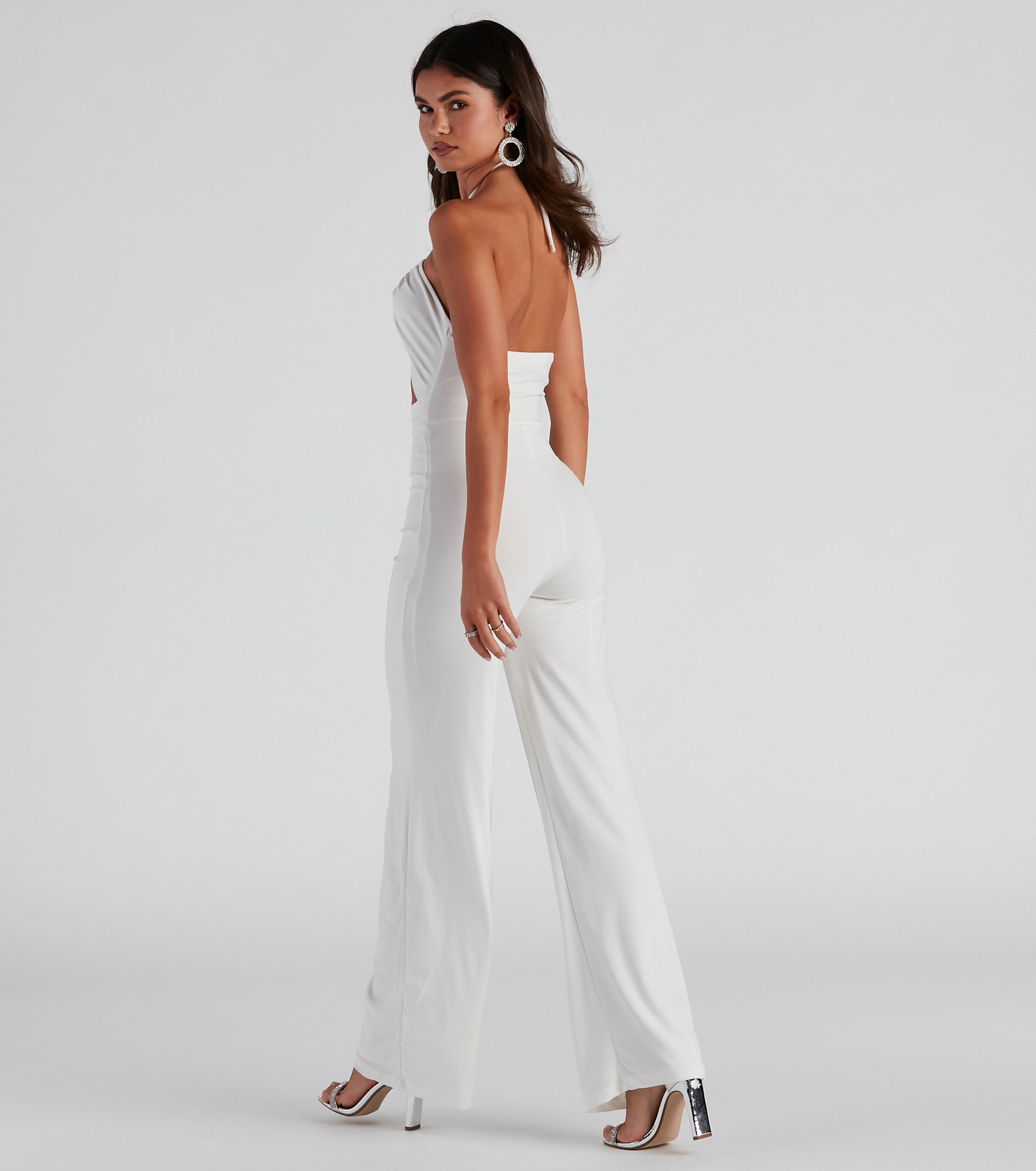 Sleek And Sultry Halter Jumpsuit