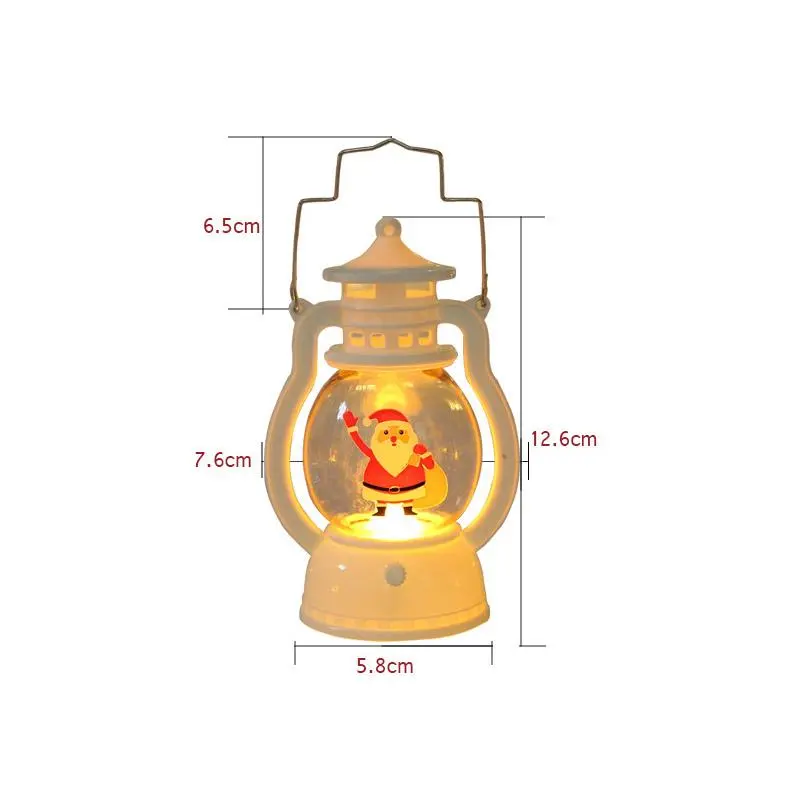Christmas Decoration Lantern Portable Led Small Oil Lamp
