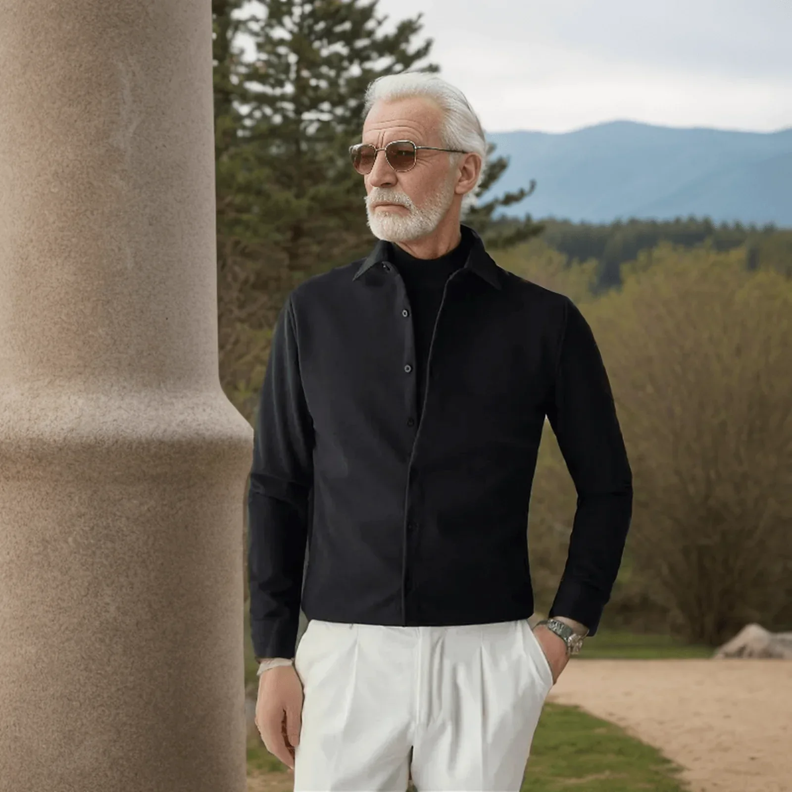 Camisa Social Knit Milão™ 2 em 1  / A Sofisticação Minimalista de Duas Peças com a Praticidade de Uma!