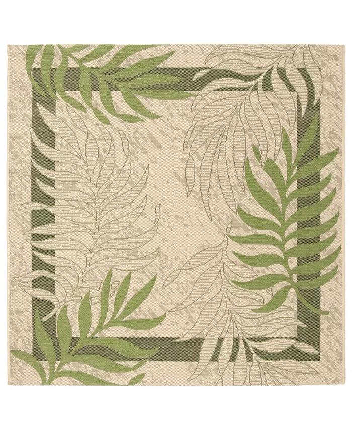 Safavieh Courtyard Cream and Green 6'7