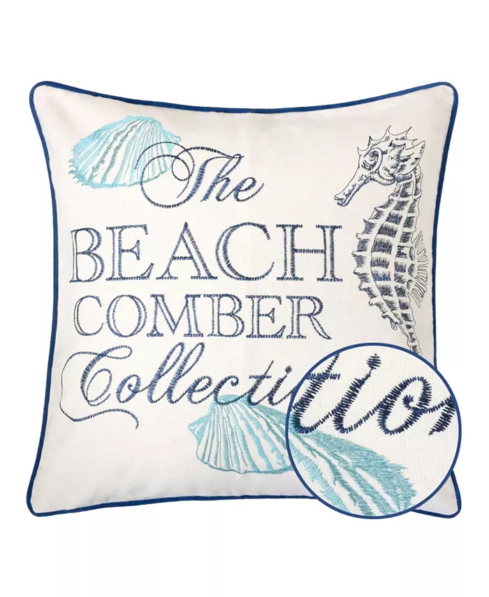 Homey Cozy Beach Square Decorative Throw Pillow