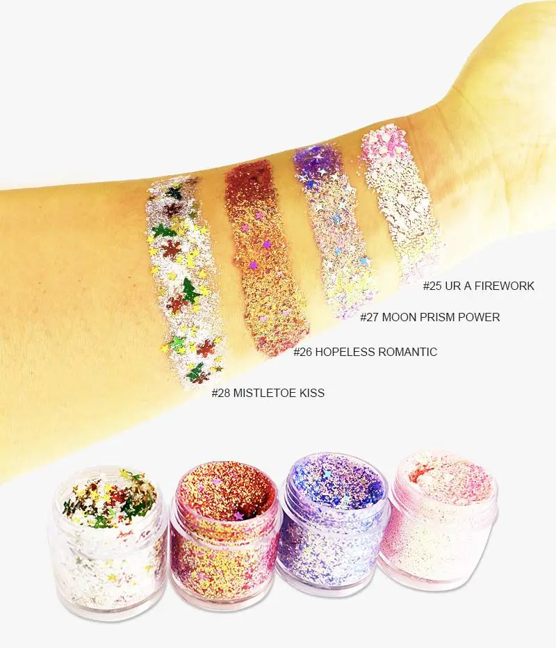 Custom Glitter Chameleon Nail Flakes Eyeshadow