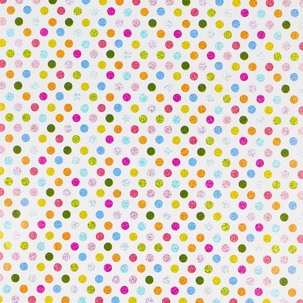 Pop Dots Prismatic Wrapping Paper