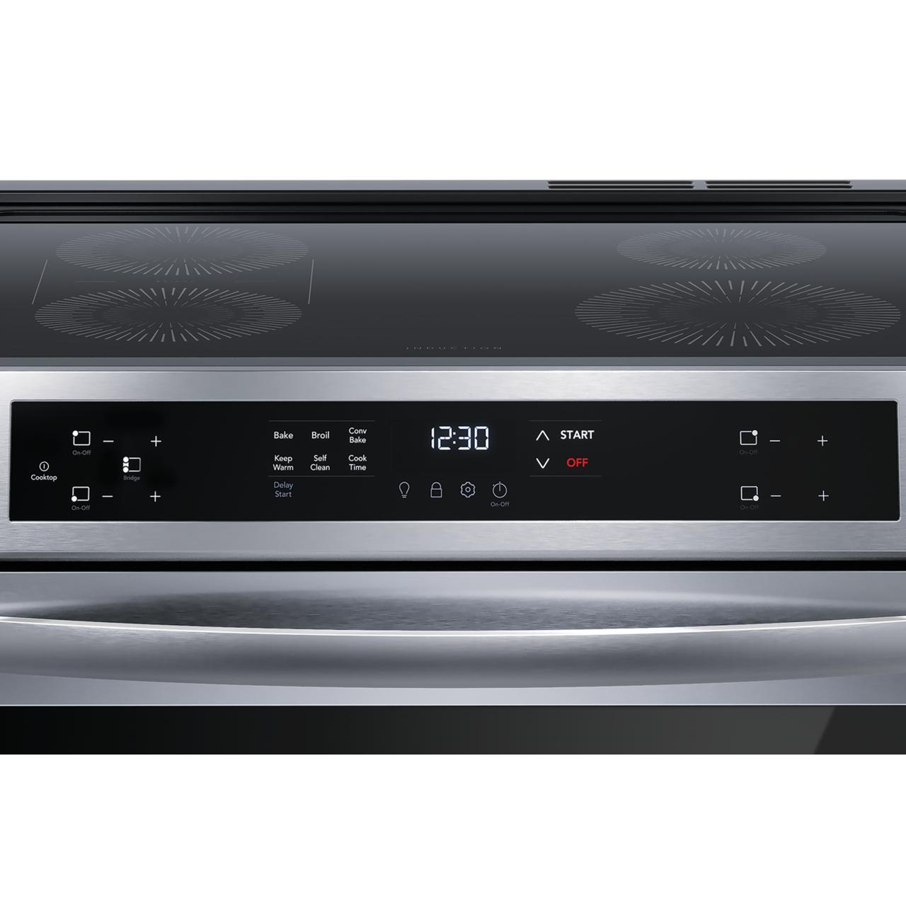 Frigidaire 30-inch Freestanding Induction Range with Convection Technology FCFI308CAS