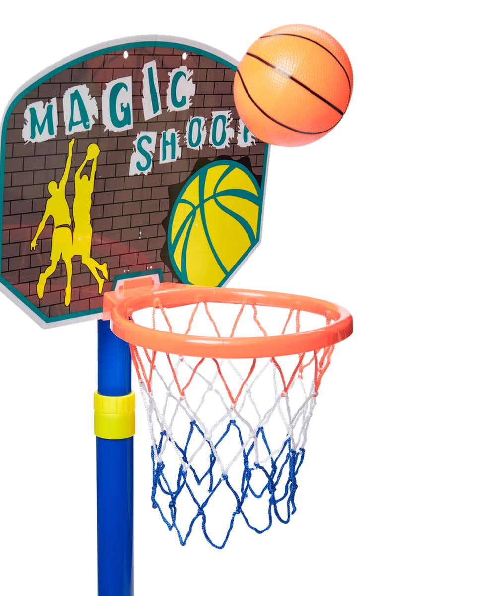 Dash Toyz Adjustable Basketball Set Basketball Game System with Basketball