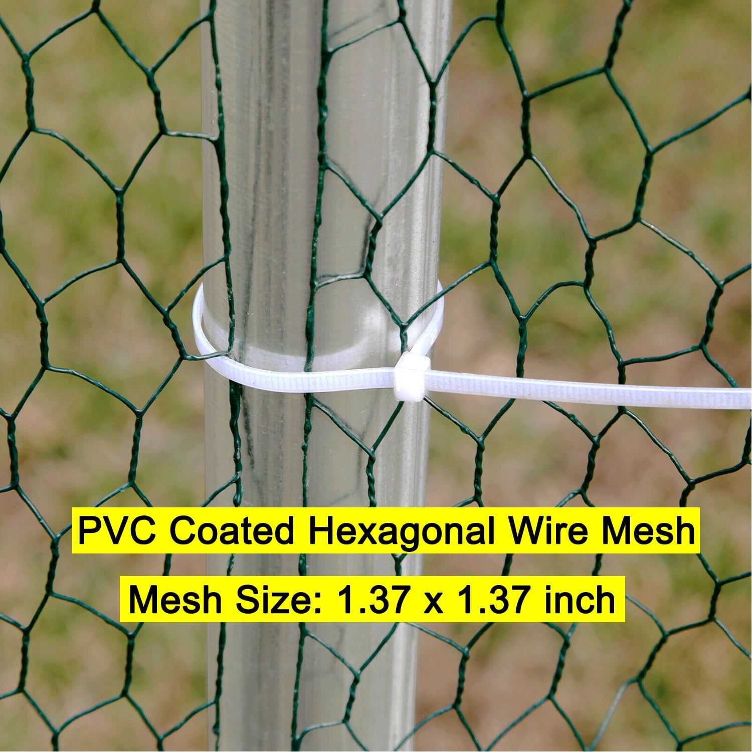 Walsport Large Chicken Coop Pets Cage Pens Creat Fence 20x10 ft Metal Wire Enclosur with Cover Run Backyard Pens