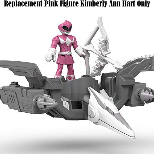 Replacement Figure for Imaginext Power Rangers Playset DFX60 - Pink Ranger and Pterodactyl Zord ~ Replacement Pink Figure Kimberly Ann Hart