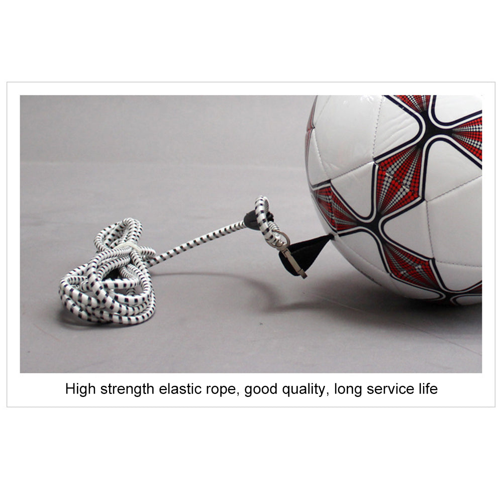 Soccer Ball with Rope Auxiliary Children Training Kick Back Football (Red)