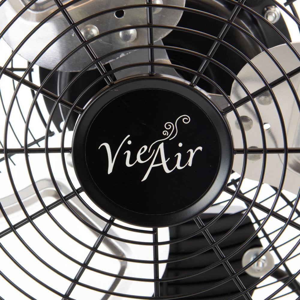 Vie Air Dual Function Indoor Black 18 in. Wall Tilting Fan 985109799M