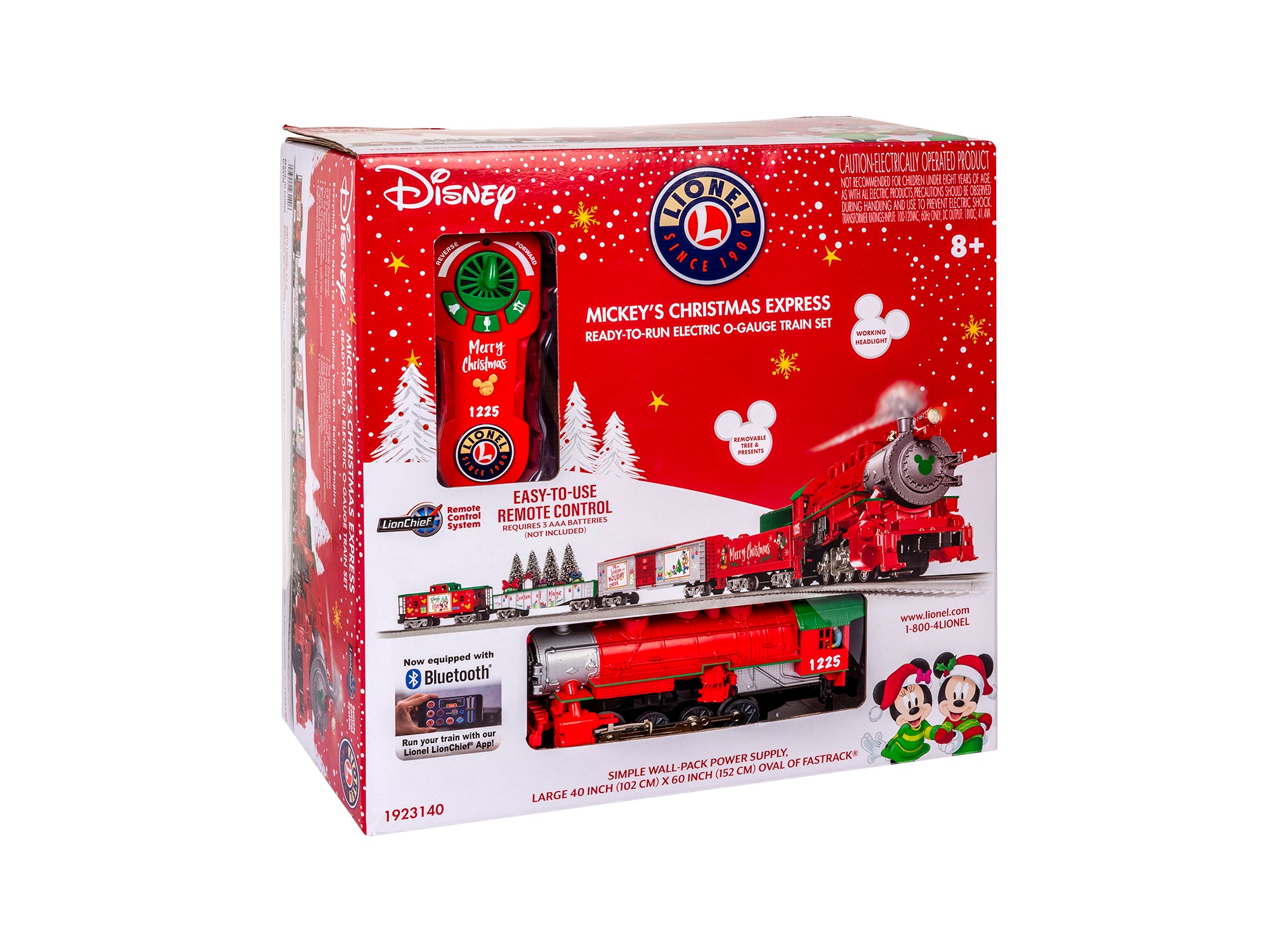 Lionel O Gauge Disney Christmas Electric Electric Train Set with Remote and Bluetooth Capability