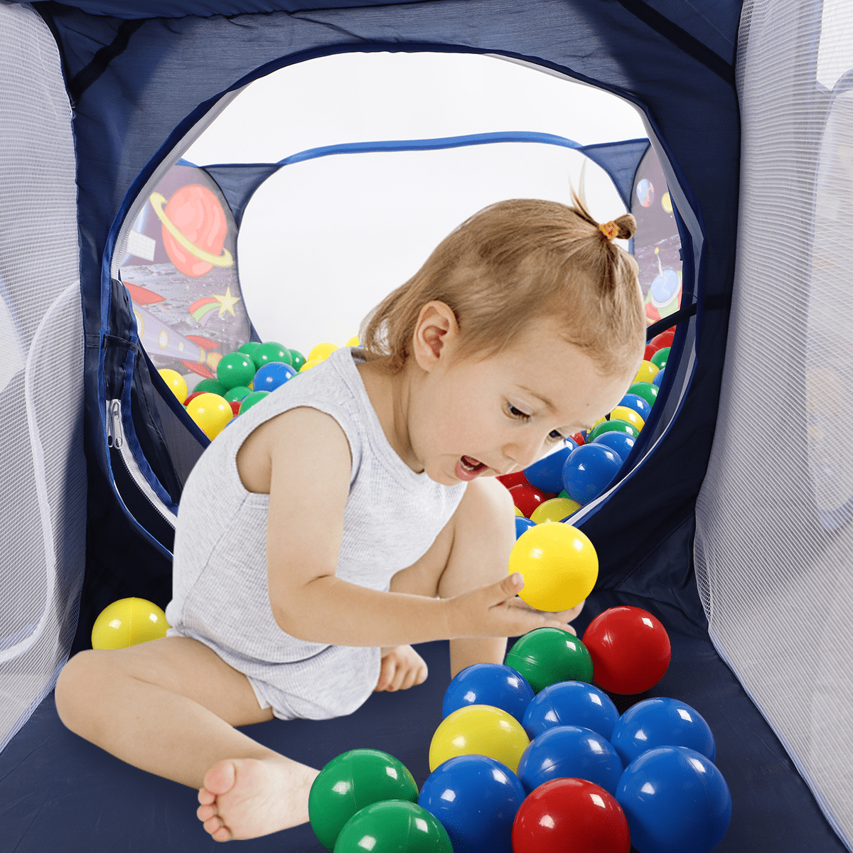 GILOBABY Kids Play Tent, Indoor or Outdoor Playhouse for Toddler (Polyester)