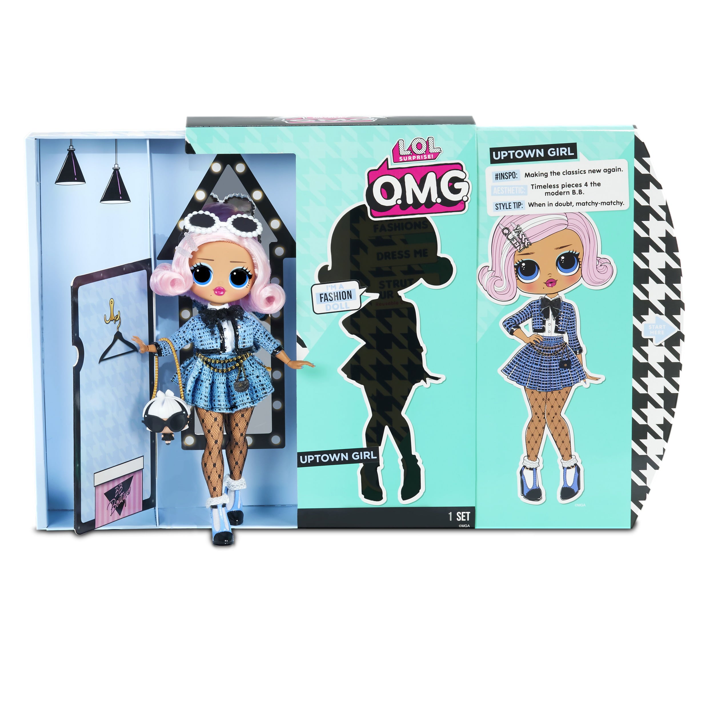 LOL Surprise Omg Uptown Girl Fashion Doll With 20 Surprises, Great Gift for Kids Ages 4 5 6+