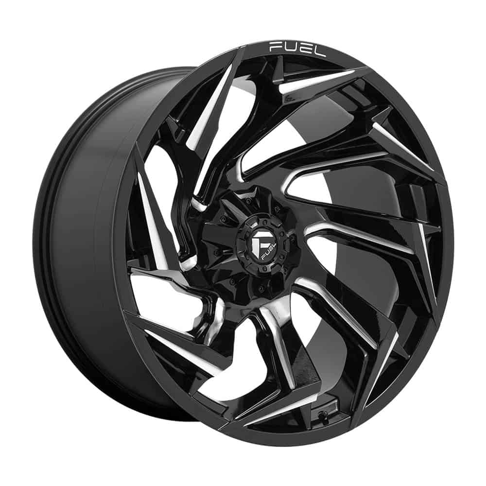 Fuel 1PC D753 REACTION D753 24X12 8X6.5 GL-BLK-MIL -44MM