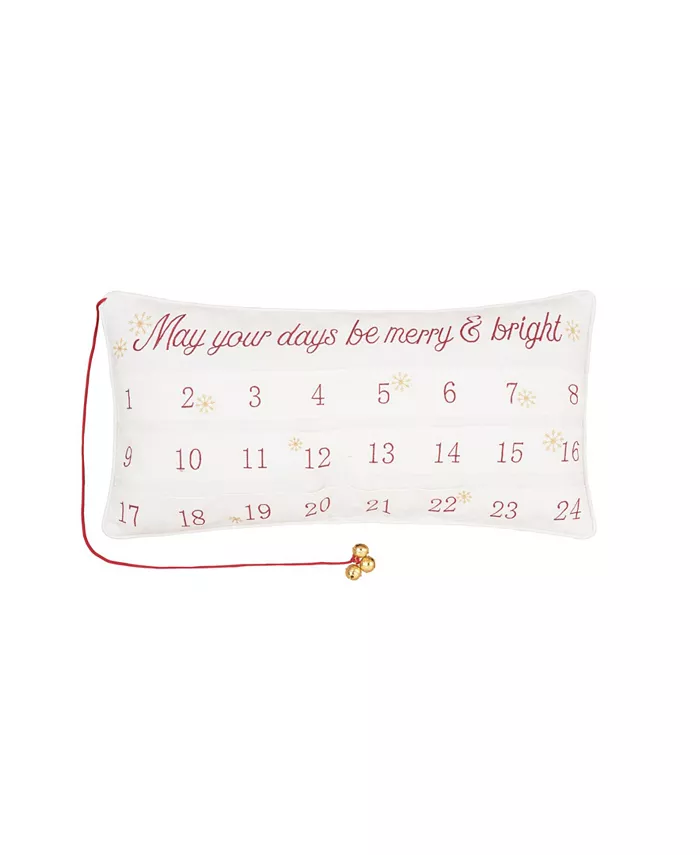CandF Home Merry Bright Advent Pillow