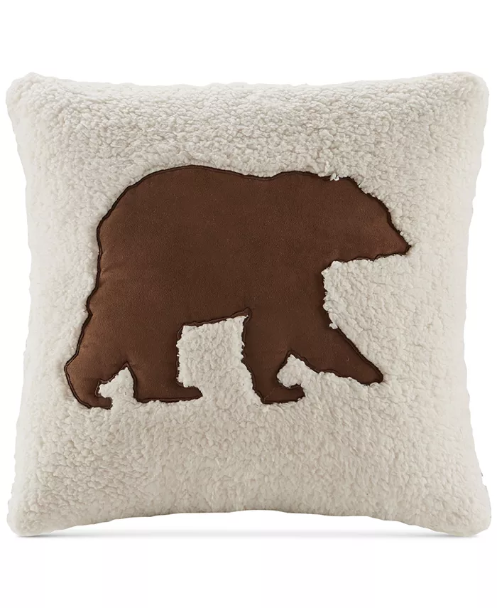 Woolrich Hadley Appliquandeacute Plaid Faux-SuedeDecorative Pillow， 18