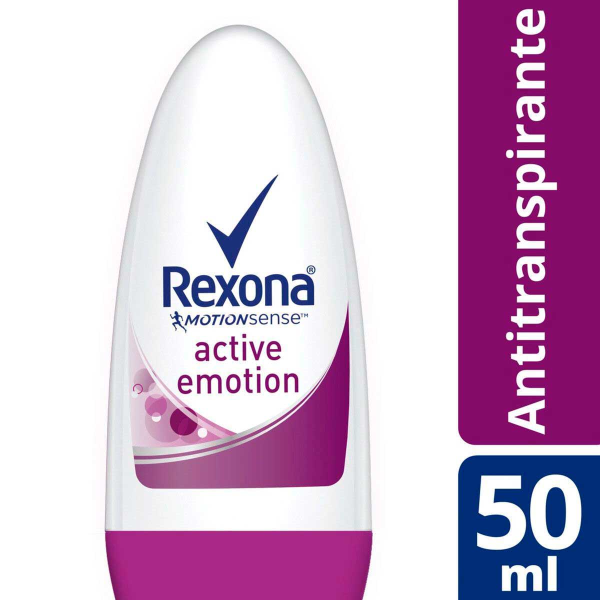 Desodorante Antitranspirante Rexona Feminino Roll On Active Emotion 50ml