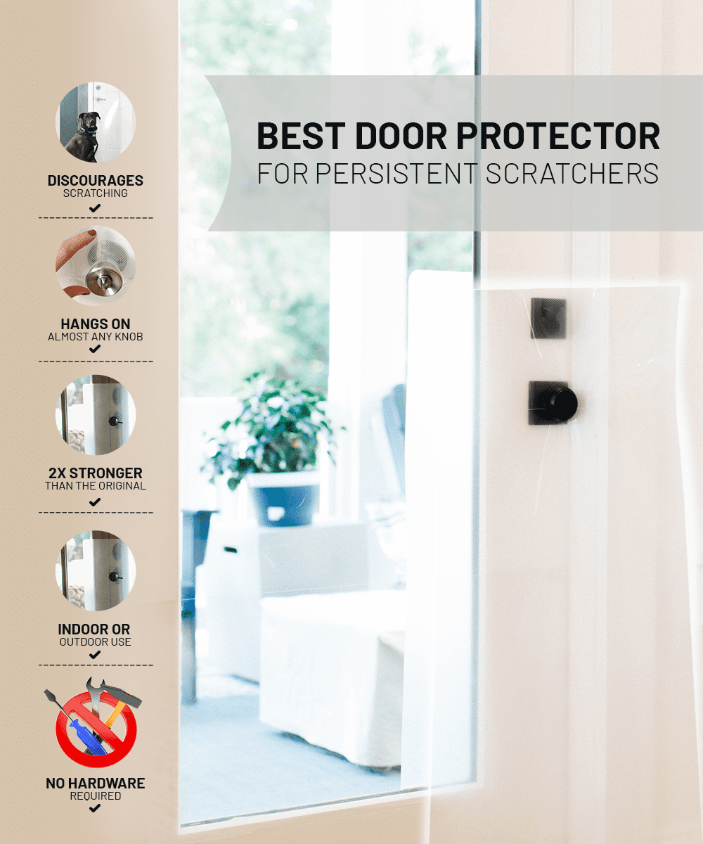 Heavy Duty CLAWGUARD - Big Dog Scratch Shield - Ultimate Door， Frame and Wall Protection