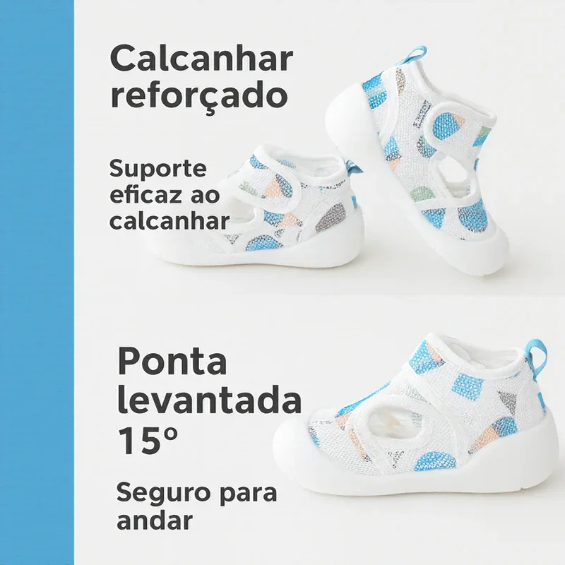 [COMPRE 1 E LEVE 2] Tênis de Bebê BabyComfort™ com Proteção Anatômica Flexível e Solado Antiderrapante / O Primeiro Passo com Conforto e Segurança!