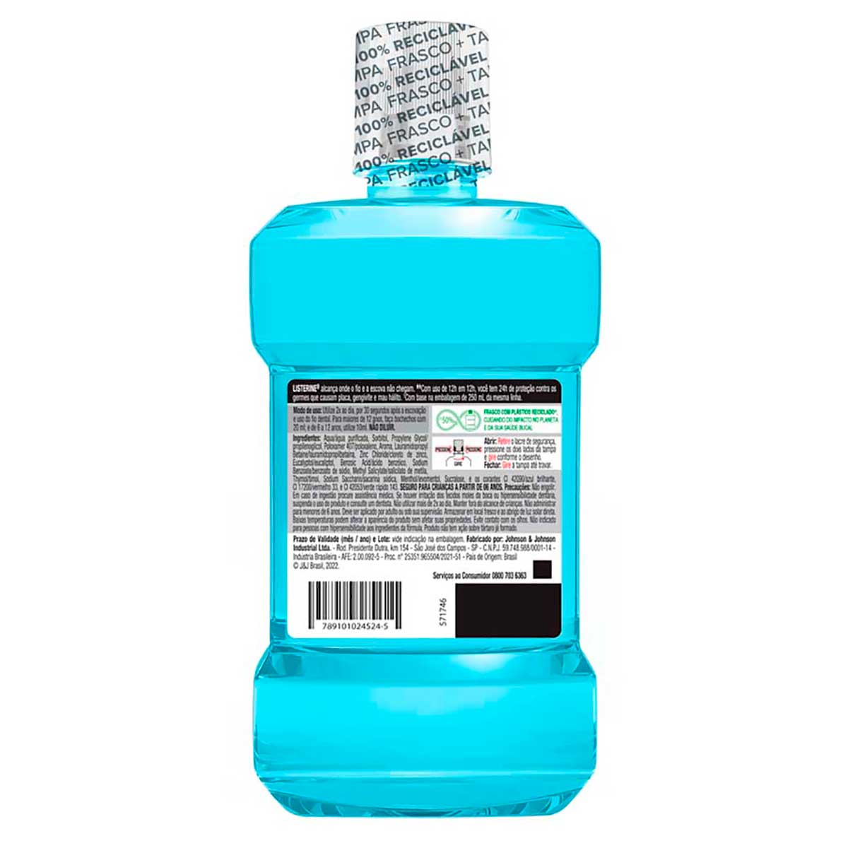 Enxaguante Bucal sem Alcool Listerine Antitartaro 500ml