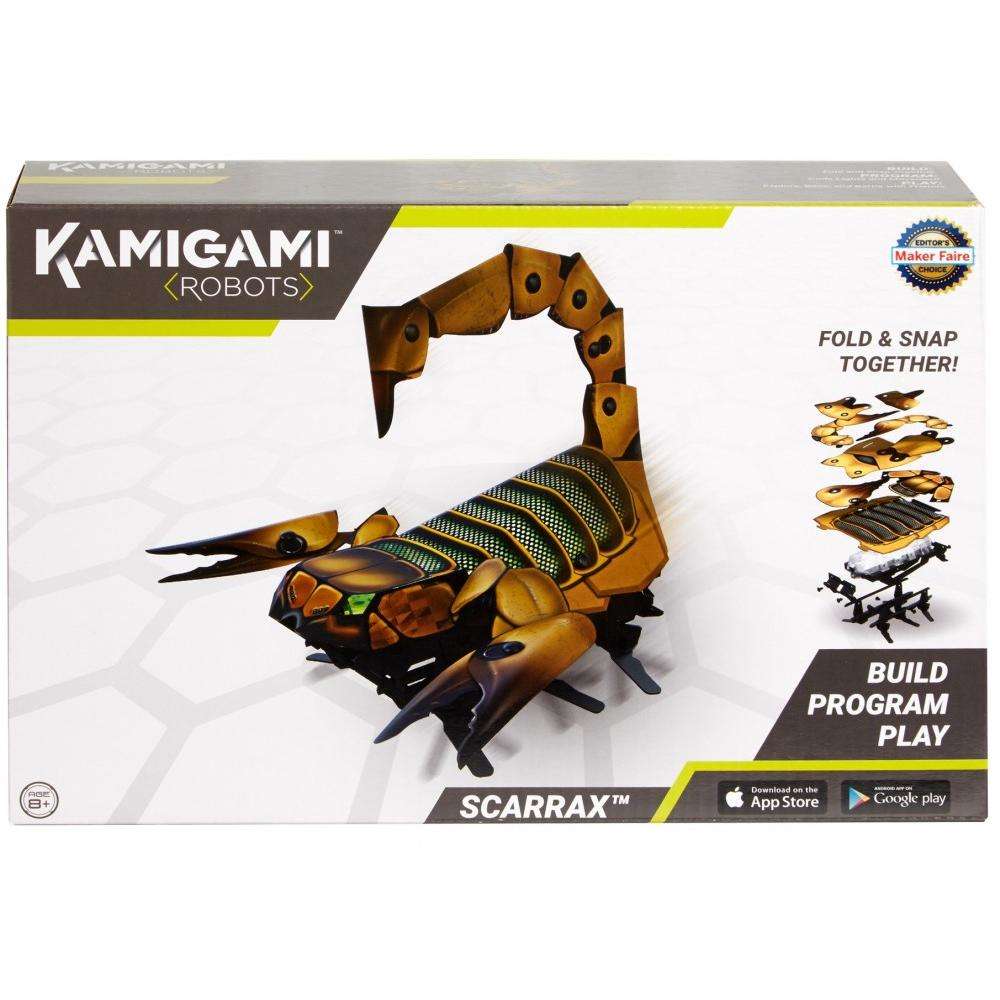 Kamigami Scarrax Battle Robot， Engineering Build Program Play