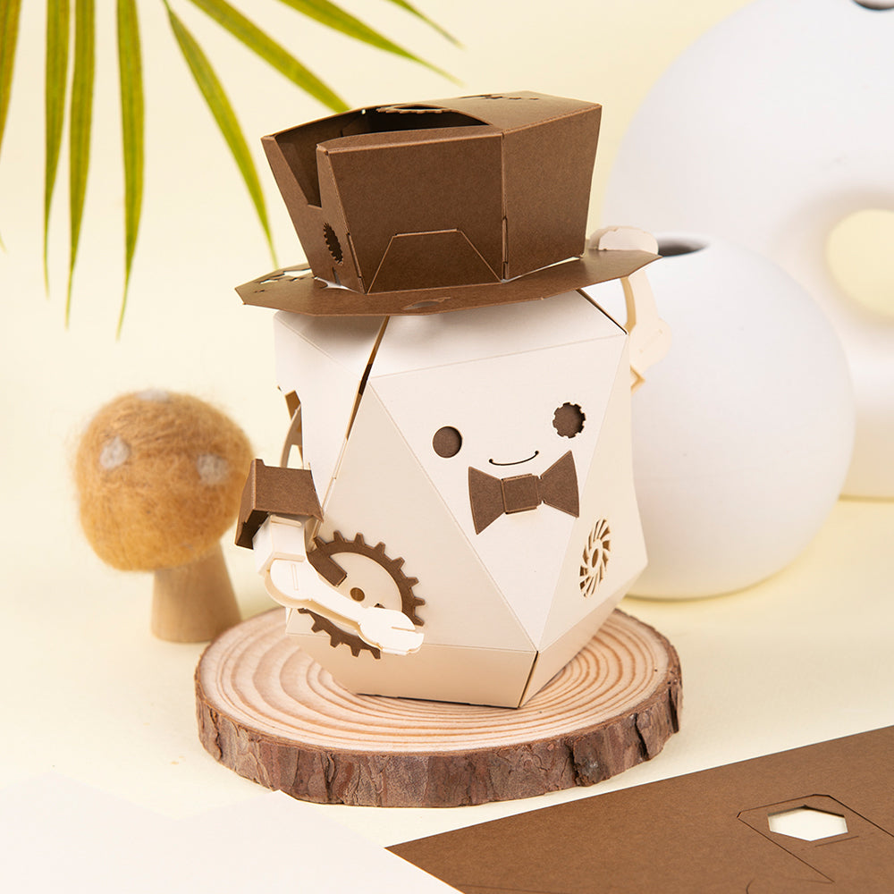 ROBOTRY Moving Paper Robots Making Kit， Magi | Crank - Learn Very Basic 5 Robot Mechanisms