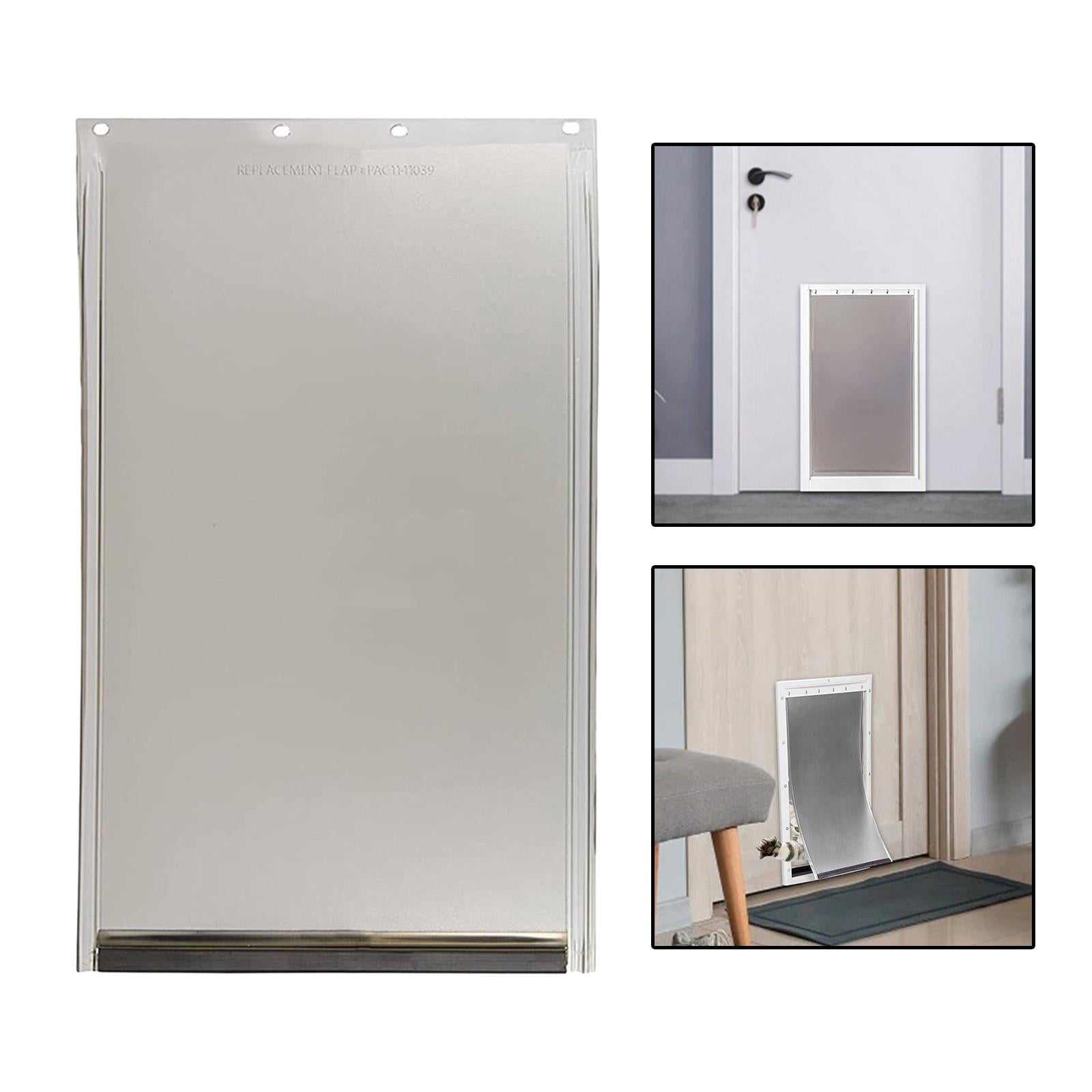 Durable Replacement Dog Door Flap Replace Freely in and Out Home Compatible with 4 Holes