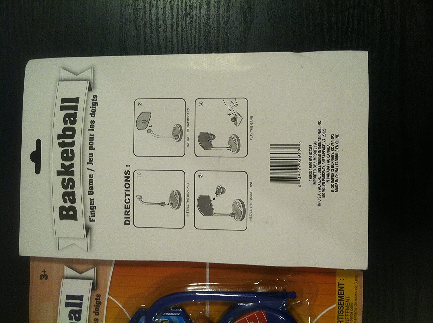 Basketball Finger Sports Game with Complete Basketball System， Shooting Pad， and 3 Mini Basketballs