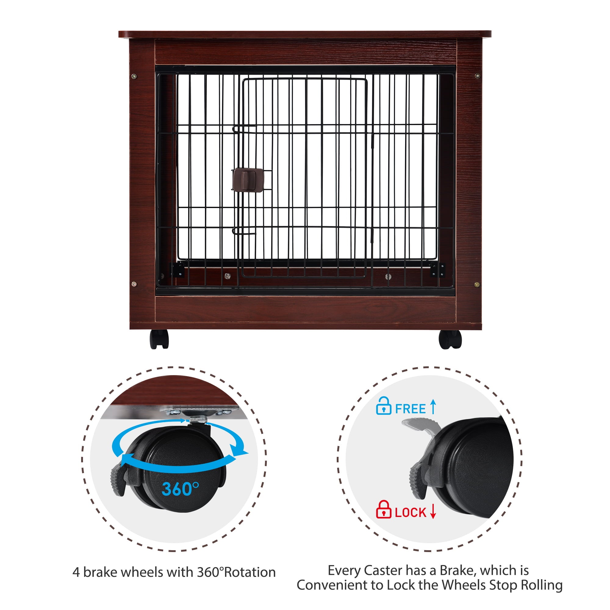BATE Furniture Stytle Dog Crate for Medium Dog， 31