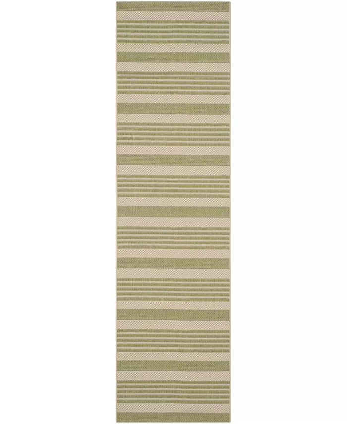 Safavieh Courtyard Beige and Sweet Pea 2'3