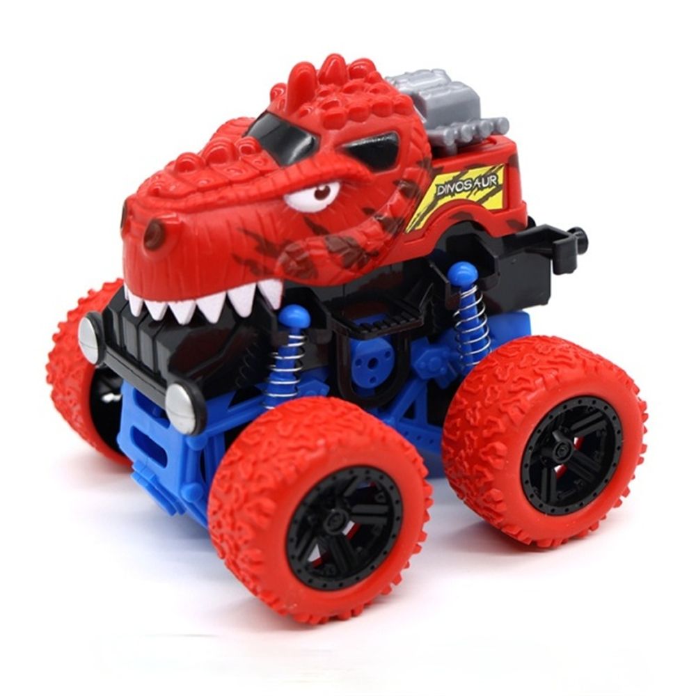 Car Model 4 Wheels Racing Game Dinosaur Off-road Vehicle Police Car Inertia Car Toy Toy Vehicles Pullback Car Action Figure DINOSAUR RED
