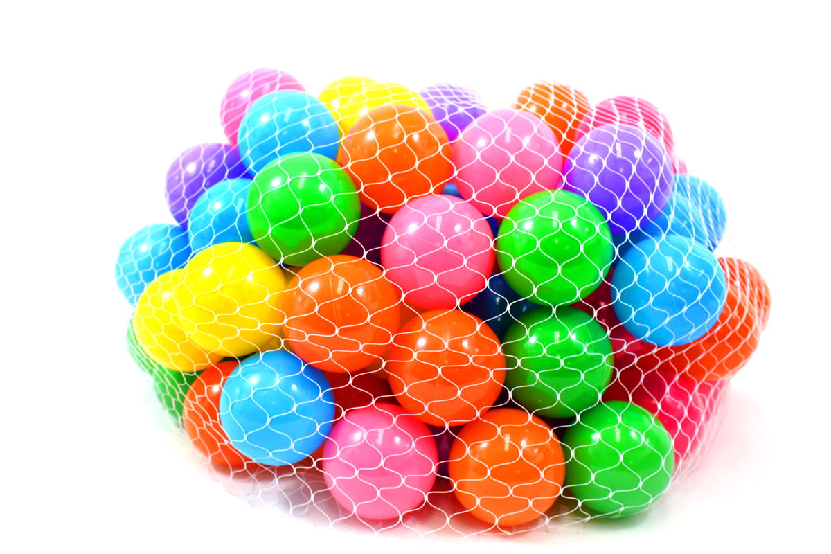 Crush Proof Play Balls 7 Color: Pink， Green， Purple， Red， Blue， Yellow， Orange， 100pc/pk Non-Toxic 