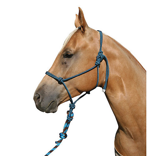 Professionals Choice Rope Halter w/Lead Chocolate/