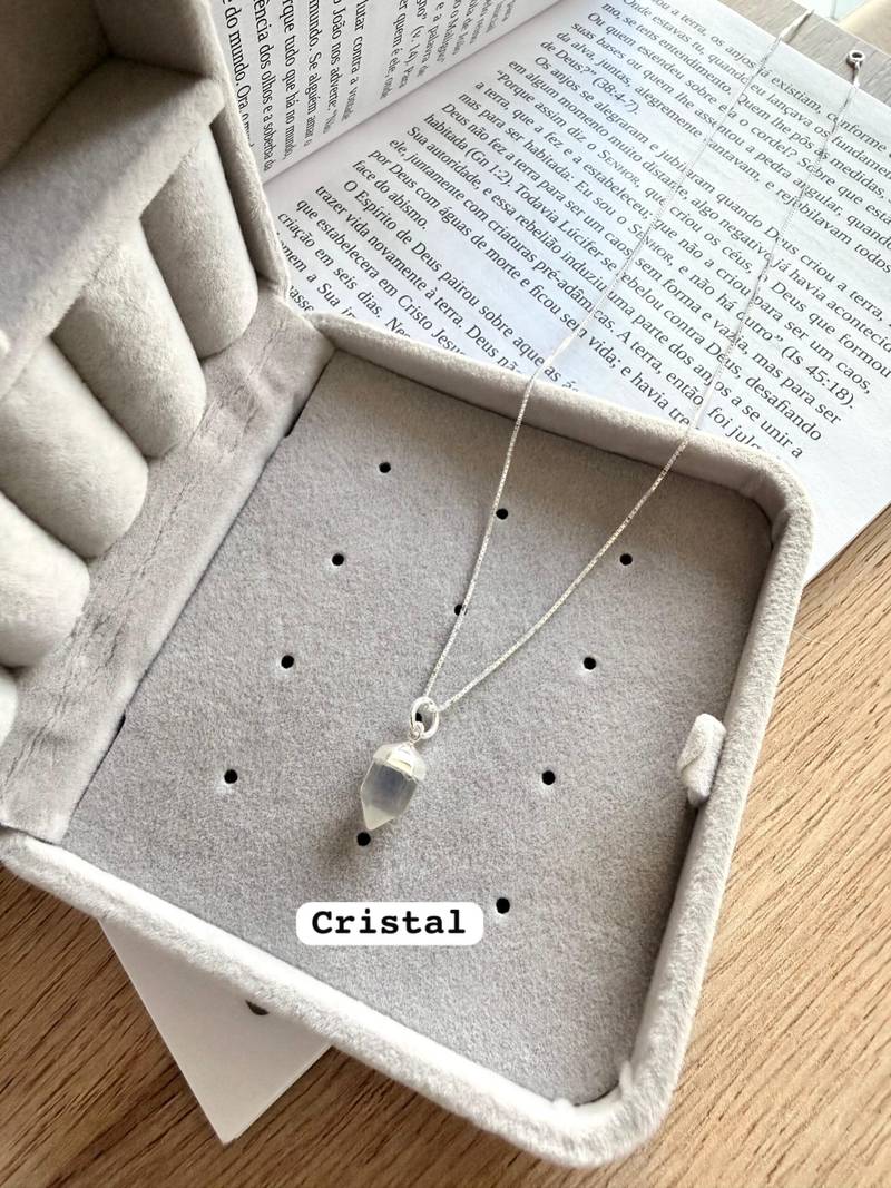 Colar Pingt. Pedra Natural (P)