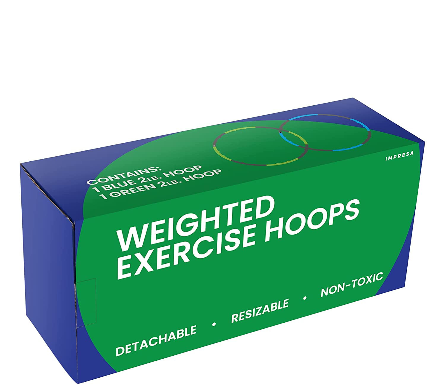 Impresa 2-Pack Weighted Hoola Hoops for Exercise