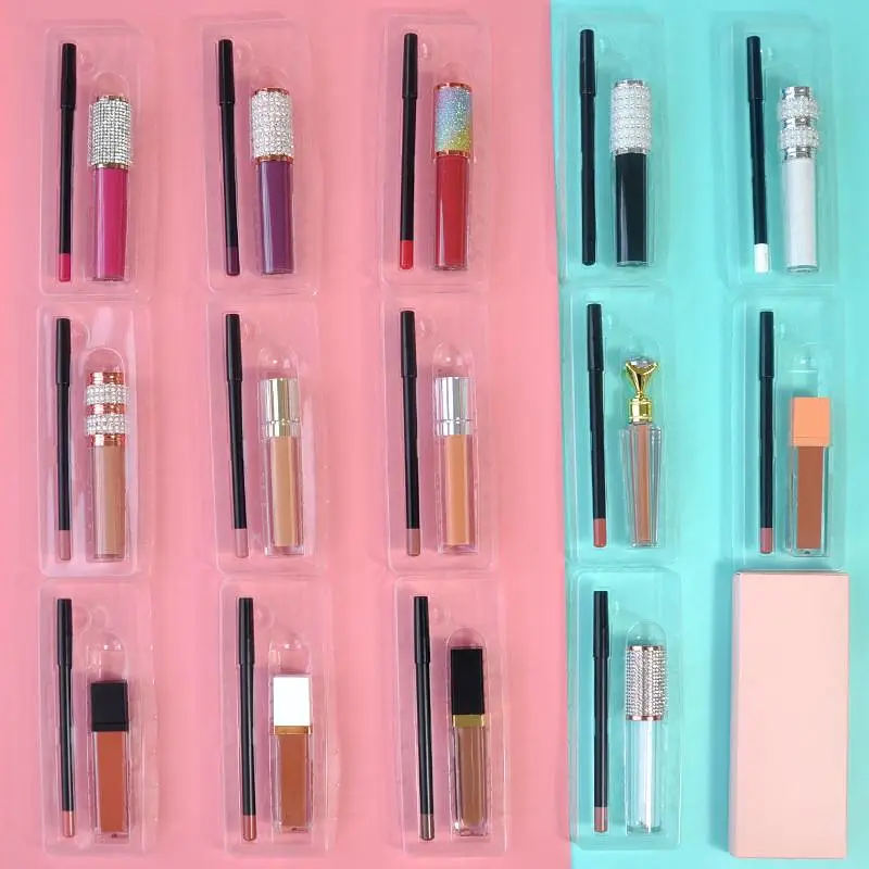 Custom Makeup Freely Combined Matte Liquid Lipstick Lipliner Set