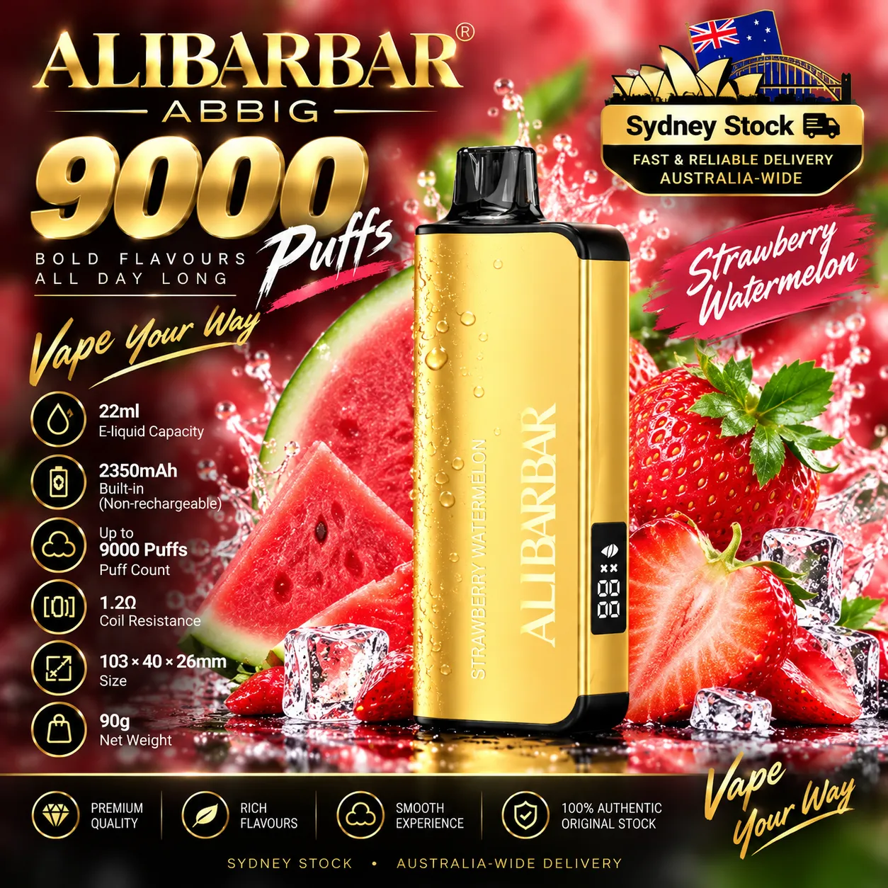 🎉Alibarbar ABBIG 9000  ( Sydney Stock 🚚 )