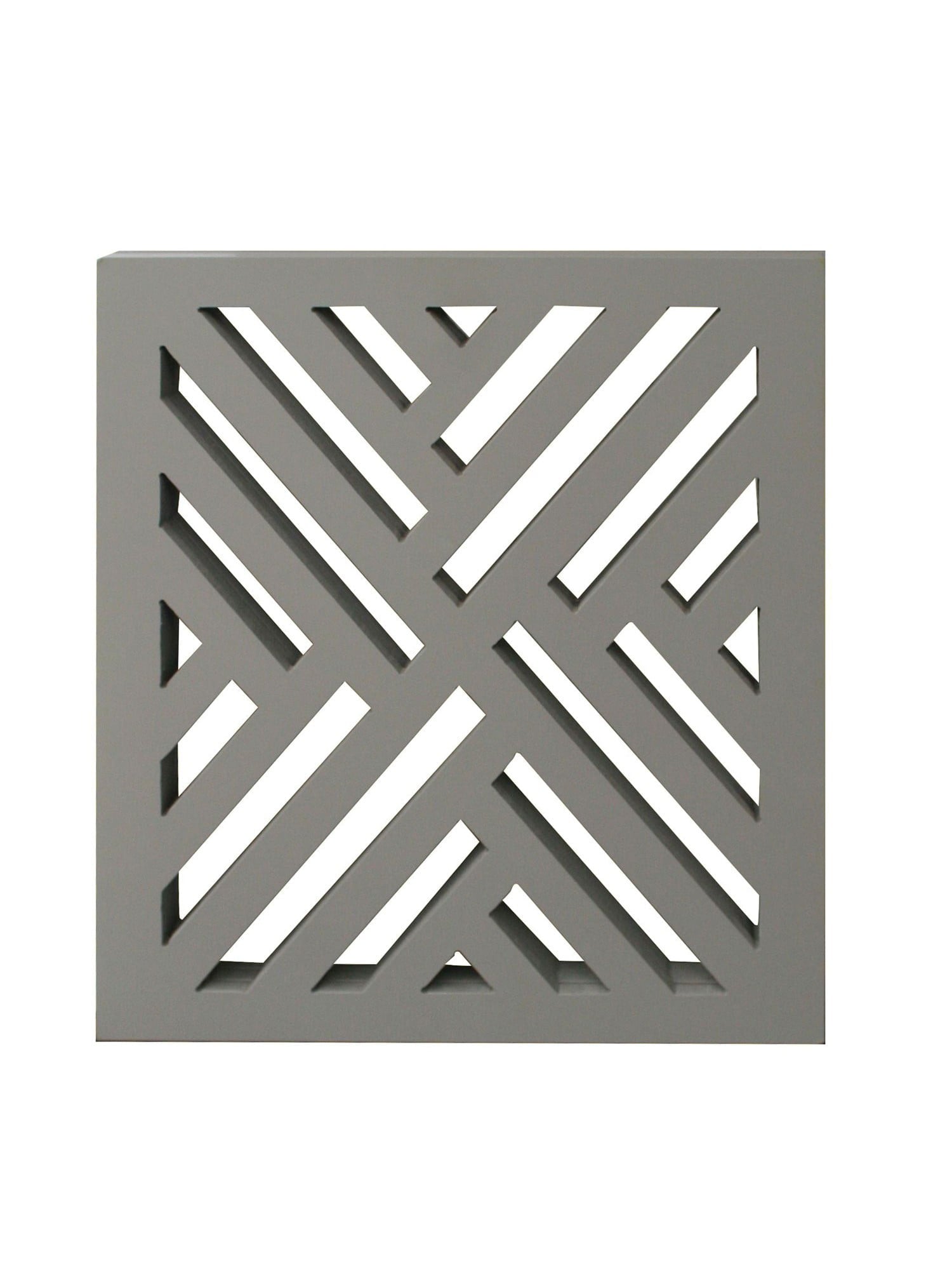 Etna 3-Panel Lattice Design Wooden Pet Gate， Grey - Decorative TriFold Pet Gate for Doorways， Stairs - Indoor/Outdoor Pet Barrier - Free Standing Pet Gate Measures 24-48