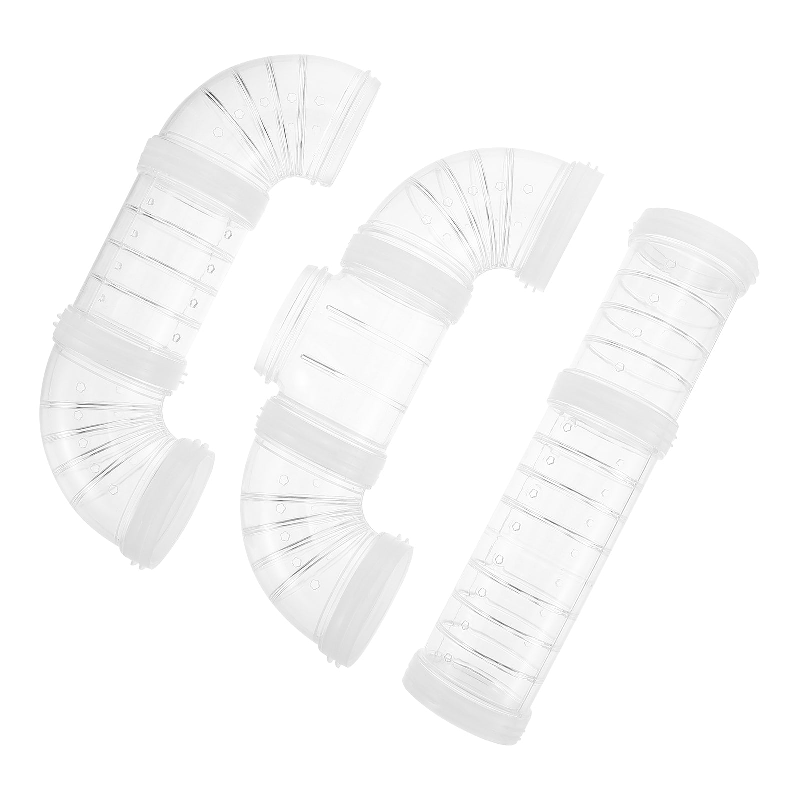 Hemoton 1 Set Plastic Hamster Tube Hamster Cage Maze Connector Hamster Cage External Pipe for DIY