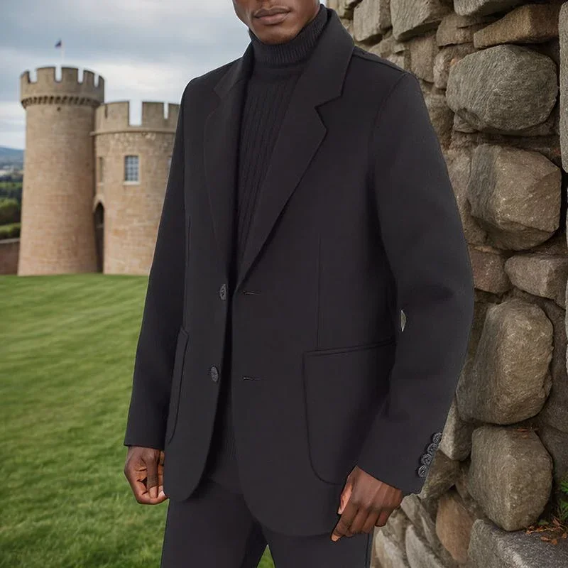 Blazer Bebbanburg™ com Corte Inglês e Caimento de Alfaiataria / Refinamento Clássico para Homens de Presença e Bom Gosto!