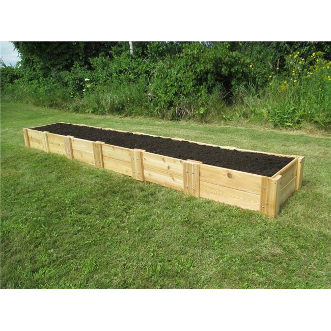 Infinite Cedar RB2x12x11 Cedar Raised Garden Bed, 2 ft. x 12 ft. x 11 in.