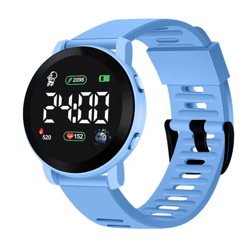 LIUYANGTIAN Electronic Watches Set for Kids Sport Digital Children Clock Set Silicone Strap LED Display Kids Watch Girls Boys Wristwatch
