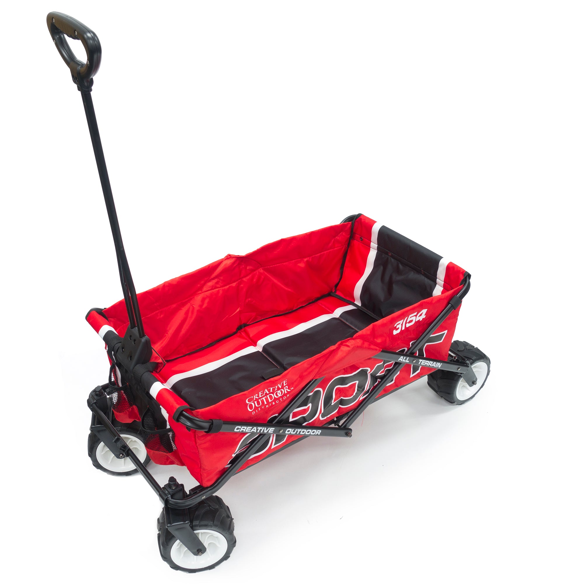 Creative Outdoor Sport All-Terrain Folding Wagon， Red